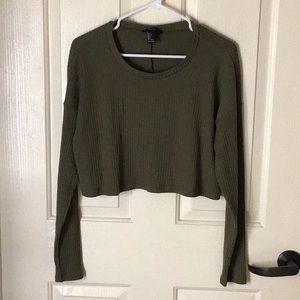 Olive green crop top ❗️FINAL SALE❗️